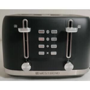 West Bend 4 Slice Toaster Extra Wide Slots 7 Shade Settings New in Box